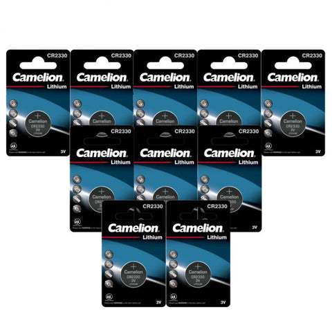 10x Camelion CR2330 3V Lithium Coin Cell Batteries DL2330 BR2330