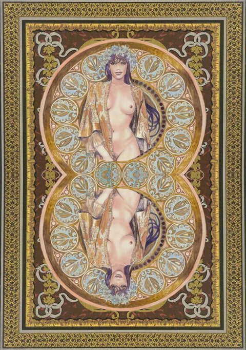 Manara Erotic Oracle Cards by Lo Scarabeo Chakras Astrology Deck w/ Bag