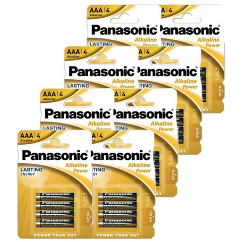 32x Panasonic Alkaline Power AAA LR03 1.5V Batteries Bulk Pack
