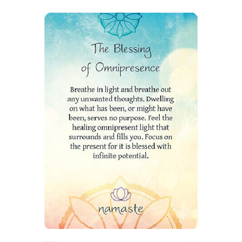 Namaste Blessing Divination Cards Deck by Carmine Salerno Blue Angel + Bag