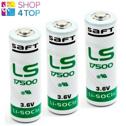 3x Saft LS17500 3.6V 3600mAh Li-SOCl2 Lithium Batteries Made in France