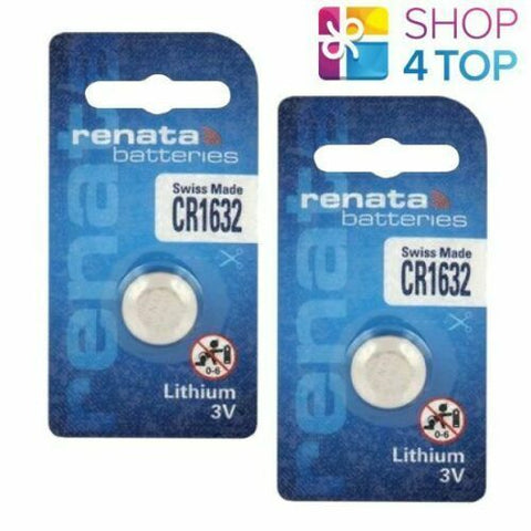 2 Renata Cr1632 Lithium Batteries 3V Cell Coin Button Swiss Made Exp 2029 NEW
