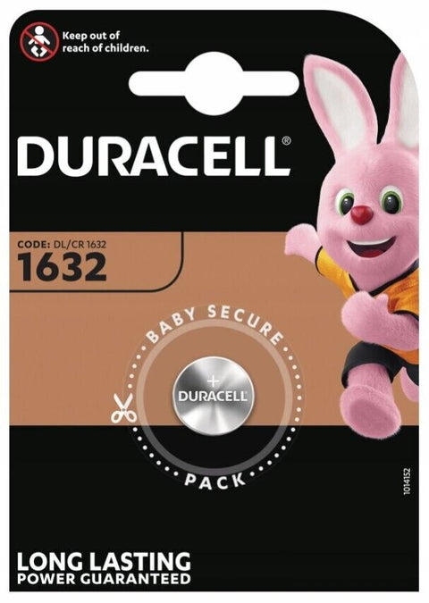 5 Duracell Cr1632 Batteries Lithium 3V Coin Cell Button Dl1632 1Bl Exp 2033 NEW