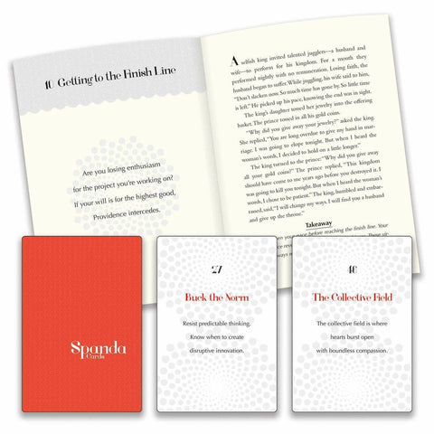 Spanda Cards Entrepreneurial Spirit Oracle Deck & Guidebook with Bag