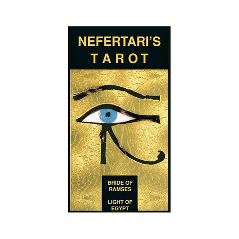 Nefertari Tarot Deck Egyptian Gold Foil 78 Cards with Velvet Bag Lo Scarabeo