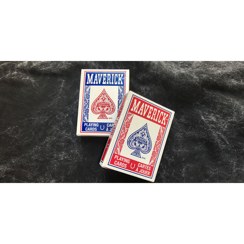 2x Decks Maverick Blue/Red Playing Cards Poker Standard Index Magic Tricks
