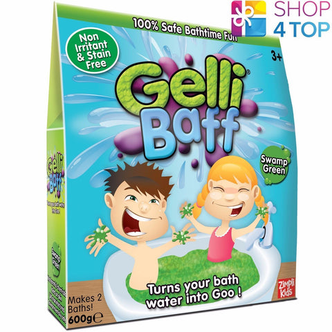 2x Gelli Baff Swamp Green Bath Pack Turns Water Into Goo for Kids