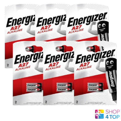 12x Energizer A27 12V Alkaline Batteries CA22 EL812 G27A L828 MN27