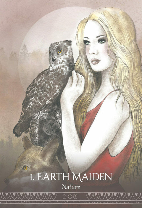 Goddess Spirit Oracle Cards Deck by Blue Angel with Guidebook & Bag
