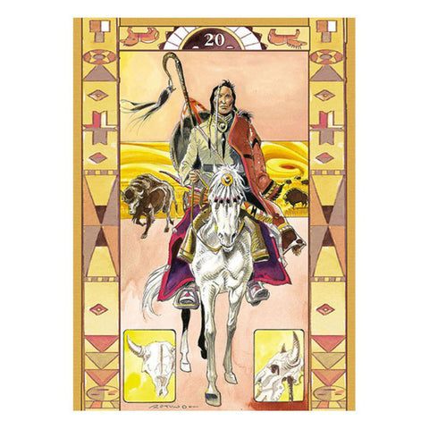 Native American Spirituality Oracle Cards Deck by Lo Scarabeo + Velvet Bag