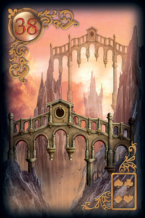 Gilded Reverie Lenormand Expanded Oracle Deck 47 Cards US Games + Bag