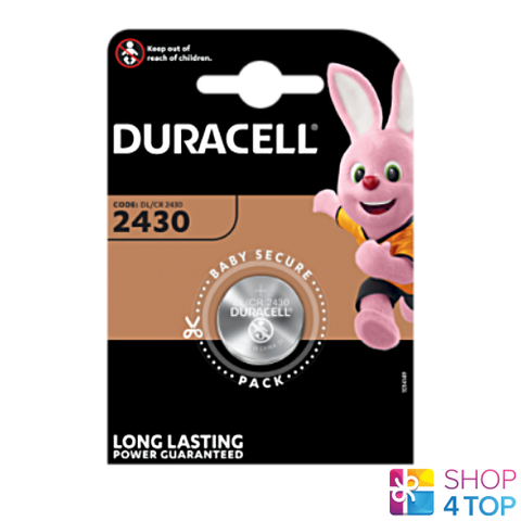 Duracell Cr2430 Lithium Batteries 3V Coin Cell Dl2430 Ecr2430 Exp 2033 NEW