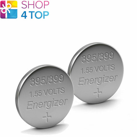2x Energizer 395 399 SR927SW 1.55V Silver Oxide Watch Batteries
