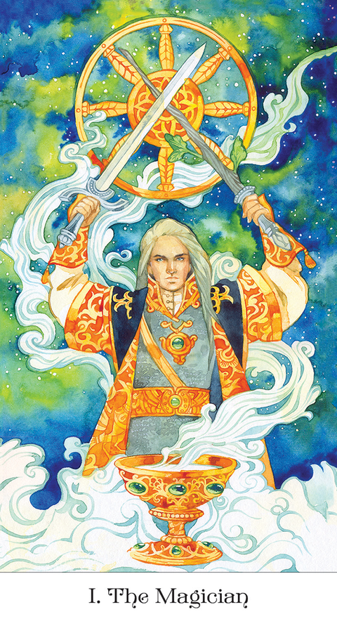 Tarot of the Golden Wheel Deck by US Games with Velvet Bag & Guidebook