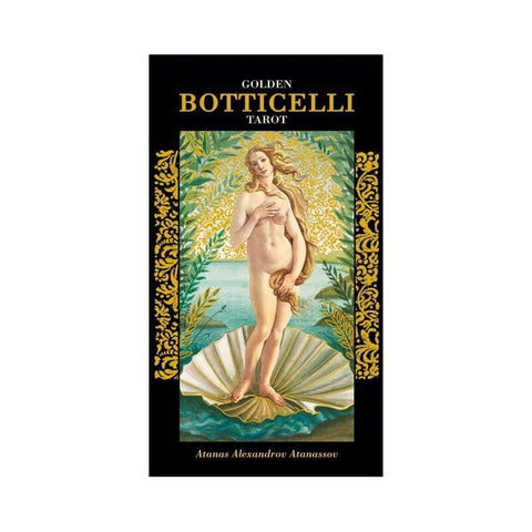 Golden Botticelli Tarot Deck 78 Cards Lo Scarabeo with Velvet Bag