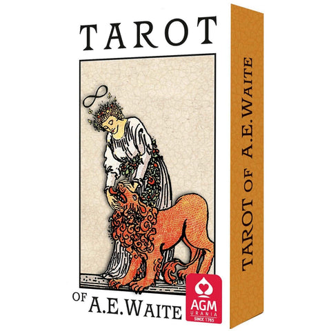 Ae Waite Tarot Pocket Premium Deck Cards Orange Pebble Back Agm Bag 1067012021