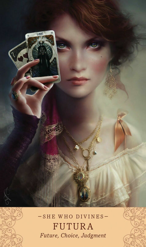 Elle Qui Oracle Tarot Deck 44 Cards with Velvet Bag by US Games Systems