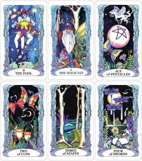 Tarot of the Moon Garden Deck by US Games with Velvet Bag & Guidebook