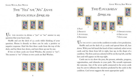 Modern Wiccan Box of Spells Card Deck & Guide Book Set with Velvet Bag