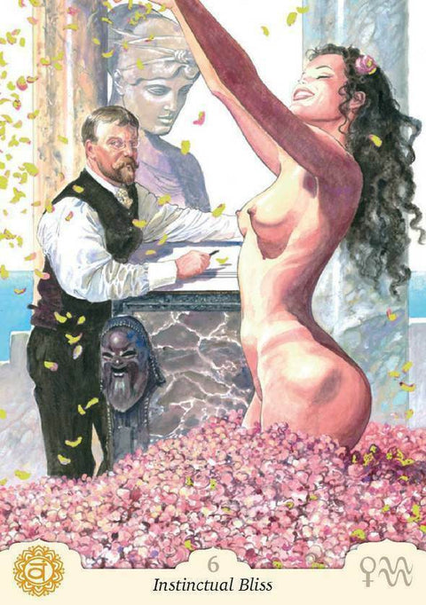 Manara Erotic Oracle Cards by Lo Scarabeo Chakras Astrology Deck w/ Bag