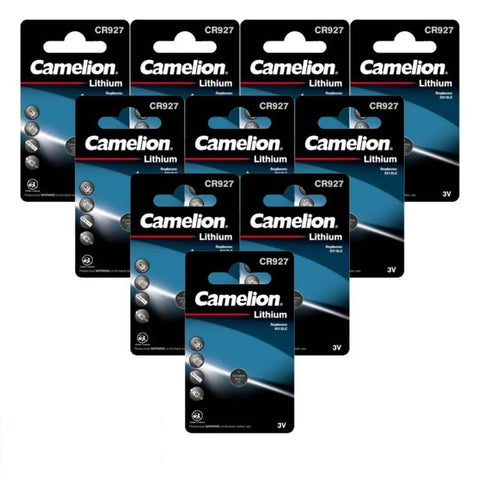 10x Camelion CR927 3V Lithium Coin Cell Batteries DL927 ECR927