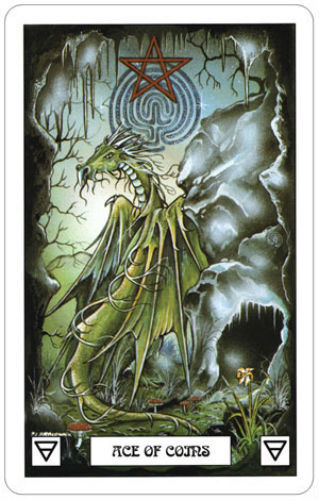 Dragon Tarot Card Deck by U.S. Games with Velvet Bag 78 Cards New Sealed