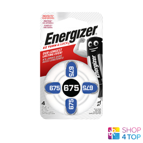 4 Energizer 675 Mf Pr44 Hearing Aid Batteries Powerseal 1.4V Zinc Air 2026 NEW