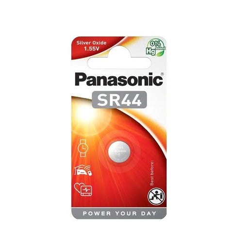 1 Panasonic Sr44 Silver Oxide Batteries 1.55V 1Bl 357 Epx76 Ag13