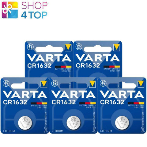 5 Varta Cr1632 Lithium Coin Cell Batteries 3V 140 Mah No Mercury 2032 1Bl NEW