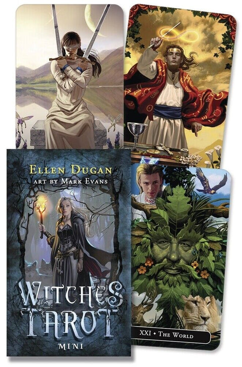 The Witches Tarot Mini Cards Deck Llewellyn Ellen Dugan Esoteric And Bag NEW