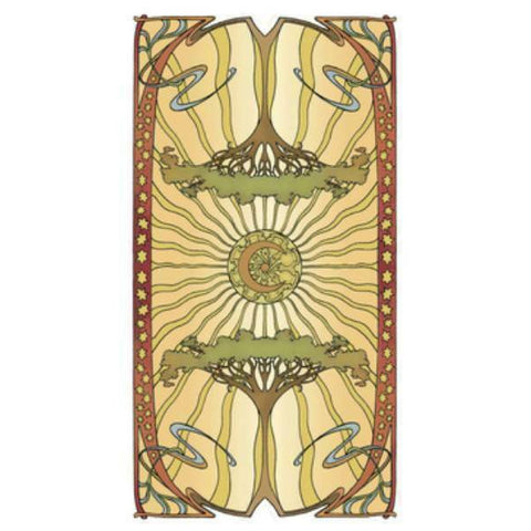 Golden Art Nouveau Tarot Deck by Lo Scarabeo with Satin Bag New