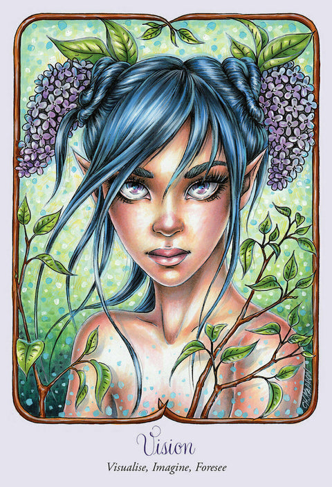 Feary Temple Oracle Cards Deck Blue Angel By Suzy Cherub Christine Karron Bag