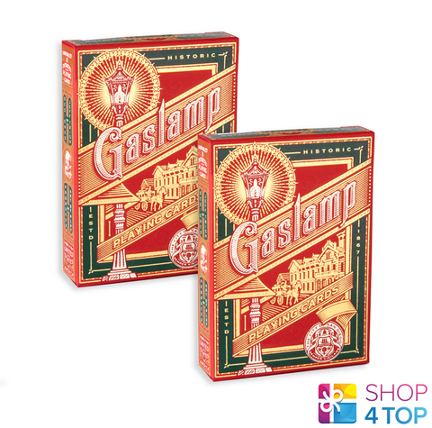2 Decks Gaslamp Playing Cards Art Of Play Magic Tricks Poker USa California NEW