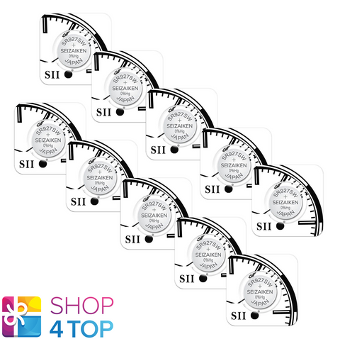 10 Seiko Seizaiken Watch Batteries 395 Sr927Sw Sr57 Silver Oxide 1.55V 2026 NEW