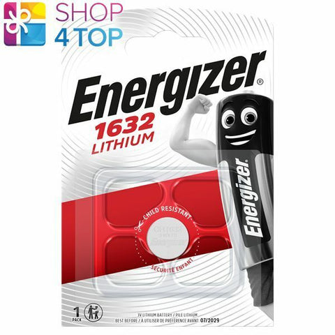 Energizer CR1632 3V Lithium Coin Cell Battery DL1632 Watch Remote