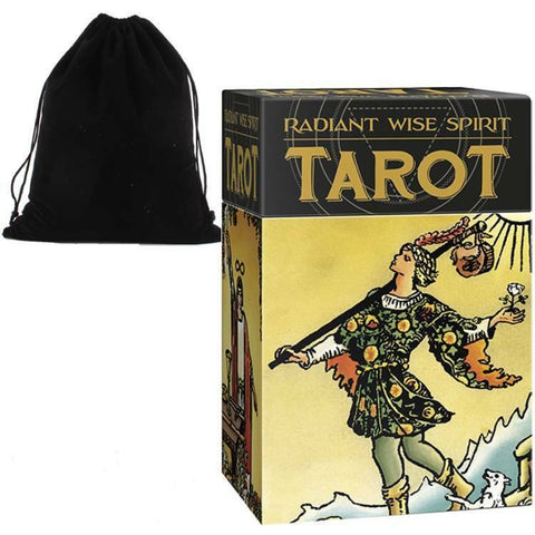 Radiant Wise Spirit Tarot Deck 78 Cards with Guidebook & Velvet Bag