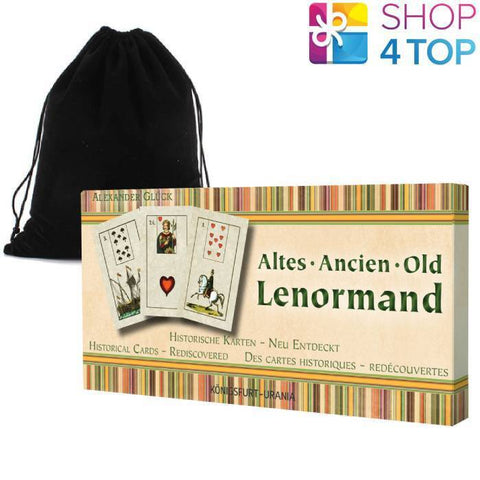 Old Lenormand Deck Cards Altes Ancien Cards Agm Alexander Gluck And Bag NEW
