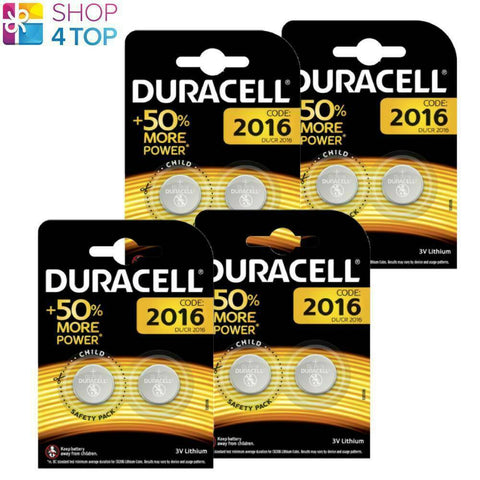 8x Duracell CR2016 3V Lithium Coin Cell Batteries DL2016 ECR2016