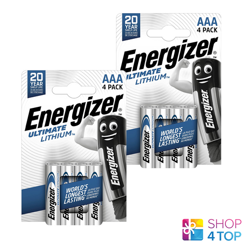 8 Energizer Aaa Ultimate Lithium L92 Batteries 1.5V Micro Mini Stilo 2041