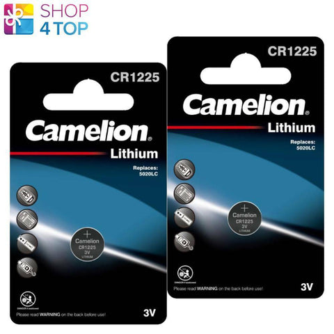2x Camelion CR1225 3V Lithium Coin Cell Batteries DL1225 ECR1225
