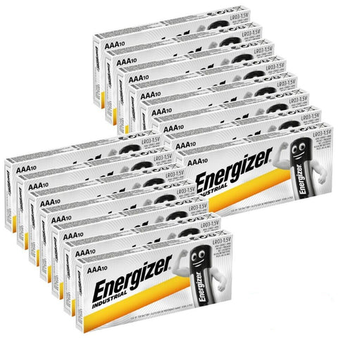 150x Energizer Industrial AAA LR03 1.5V Alkaline Batteries Bulk Pack