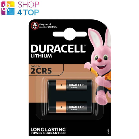Duracell 2Cr5 Lithium Battery 245 6V Dl245A El2Cr5 Exp 2030 Made In USa 1Bl NEW
