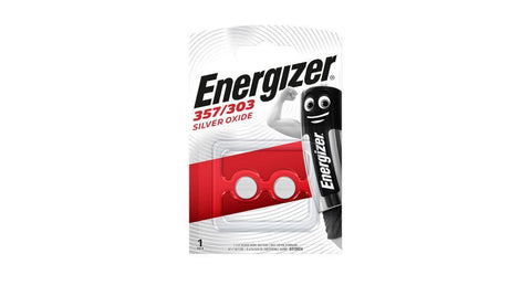 8x Energizer 357 303 SR44 Silver Oxide 1.55V Button Cell Batteries