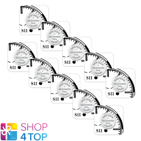 10 Seiko Seizaiken Watch Batteries 321 Sr616Sw Sr65 Silver Oxide 1.55V 2026 NEW