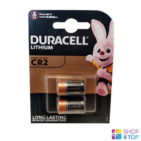 2x Duracell CR2 3V Lithium Batteries ELCR2 CR17355 DLCR2 Photo