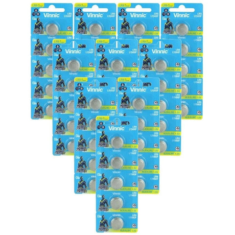 50x Vinnic LR9 1.5V Alkaline Button Cell Battery 625A PX625 EPX625
