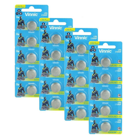 20x Vinnic LR9 1.5V Alkaline Button Cell Batteries 625A EPX625 V625U