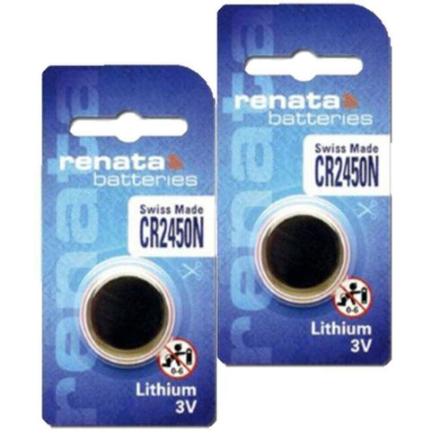 2 Renata Cr2450N Lithium Batteries 3V Cell Coin Button Swiss Made Exp 2030 1Bl