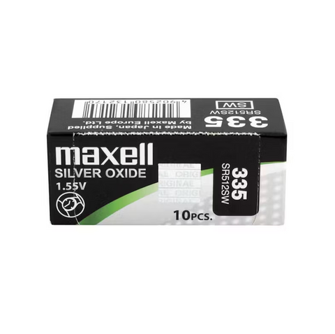 2x Maxell 335 SR512SW 1.55V Silver Oxide Watch Batteries