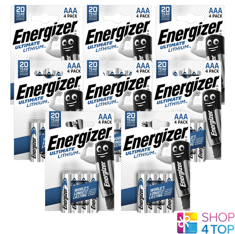 32x Energizer Ultimate Lithium AAA L92 1.5V Batteries Long Lasting Power